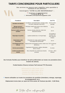 Photo de galerie - Grille tarifaire