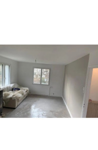Photo de galerie - Ratissage des mur et plafond en finition peinture 
