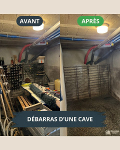 Photo de galerie - Evacuation & recyclage d'une cave