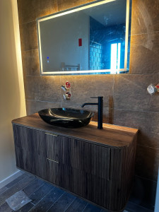 Photo de galerie - Pose de meuble vasque 