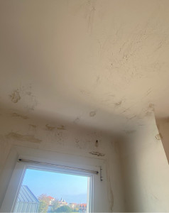 Photo de galerie - Grattage plafond suite à dégâts des eaux