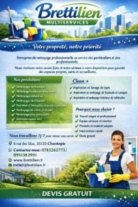 Photo de galerie - Brettilien Multiservices,

votre partenaire de confiance pour tous vos besoins de nettoyage, déménagement et événementiel.

