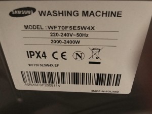 Photo réalisation - Lave-linge / Machine à laver - Thierry S. - Orléans (Bourgogne-Préfecture) : Dépannage porte machine à laver pièce pas encore reçu 