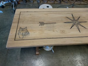 Photo de galerie - Impression sur Bois et gravage 