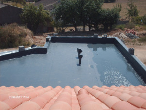 Photo de galerie - Toiture terrasse membrane PVC