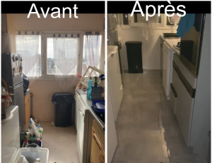Photo de galerie - Rénovation d’une petite cuisine pour petit budget