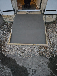 Photo de galerie - Pente en béton pour personne handicapé