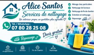 Photo de galerie - Je propose mes services de ménage et de repassage à domicile.
Travail sérieux, soigné et ponctuel.
Je peux également récupérer et déposer le linge directement à votre domicile.
? Secteur Pays de Gex et alentours