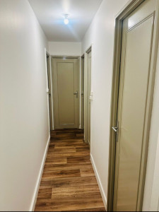 Photo de galerie - Me voici, j'ai terminé la peinture complète d'une maison, les portes et le bas des murs.