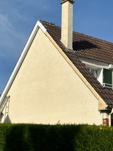 Photo de galerie - Installation de dessous de toit en PVC