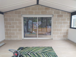 Photo de galerie - Pose parement et carrelage intérieur 