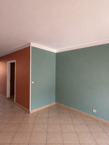 Photo de galerie - Rénovation intérieure – peinture murs et finitions soignées.