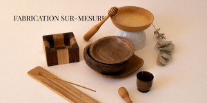 Photo de galerie - Objets de décorations en bois.