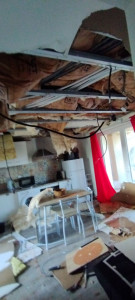 Photo de galerie - Rénovation complète  sol au plafond   du a un dégâts des eaux 