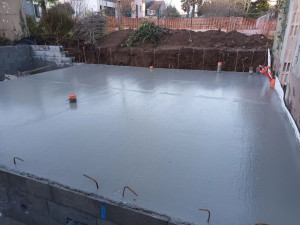 Photo de galerie - Plancher poutrelles hourdis pour agrandissement de 50m2