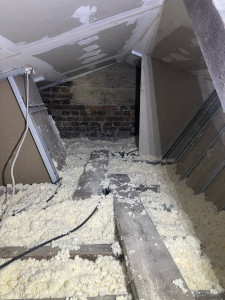 Photo de galerie - Isolation ouate de cellulose par soufflage