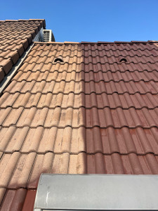 Photo de galerie - Mise en résine colorée sur toiture 