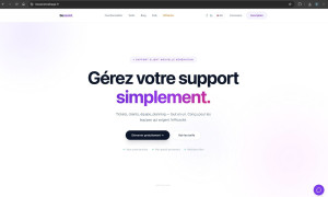Photo de galerie - Application web pour aider les entreprise à gérer leurs services client via notre logiciel de gestion. 