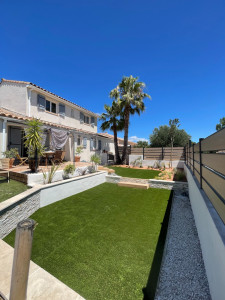 Photo de galerie - Aménagement avec maçonnerie paysagère