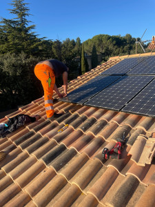 Photo de galerie - Pose panneaux solaires 