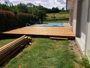 Photo de galerie - Après la pose de l’extension de la terrasse 