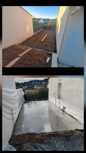 Photo de galerie - Coulage dalle béton 