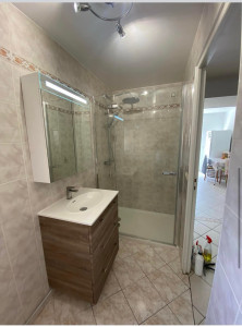 Photo de galerie - Changement de douche et wc avec éclairage 