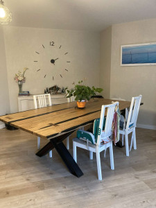 Photo de galerie - Table avec pieds en croix en HEB 120