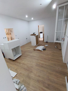 Photo de galerie - Pose parquet et montage cuisine 