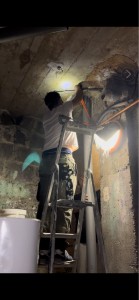 Photo de galerie - Réparations une fuite d’évacuations PVC au sous sol