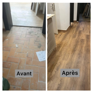 Photo de galerie - Pose de parquet - Revêtement de sol