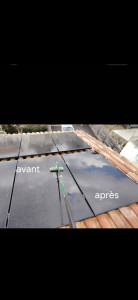 Photo de galerie - Nettoyage de panneaux solaires 