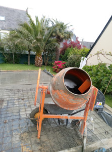 Photo de galerie - Réalisation d'une terasse dalle béton 