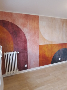 Photo de galerie - Pose papier peint 