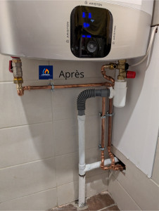 Photo de galerie - Remplacement de flexible par du cuivre 