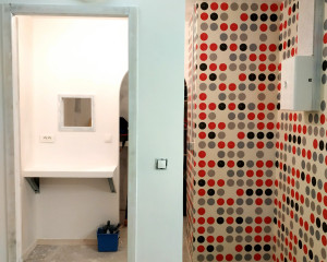 Photo de galerie - Rénovation cloisons sèches, huisserie de porte, électricité, papier peint, peinture