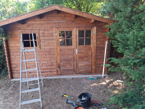 Photo de galerie - Montage abri de jardin castorama sur dallage de 14,20m2.
photo 5
