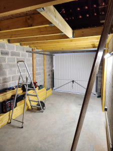 Photo de galerie - Pose d'une mezzanine dans un garage