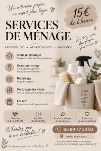 Photo de galerie - Besoin d’un petit coup de propre chez vous ? 