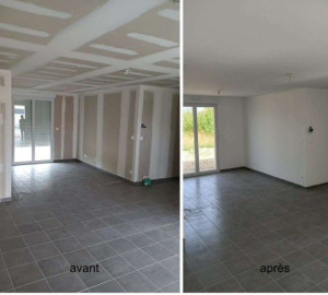 Photo de galerie - Peinture avant et après 
