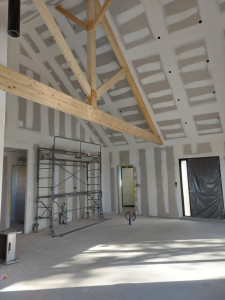 Photo de galerie - Placo sir la totalité de la maison avec la pose de bandes à joint 