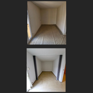 Photo de galerie - Peinture + pose d'une séparation 