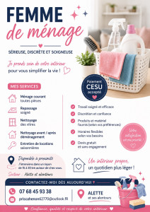 Photo de galerie - Femme de ménage 