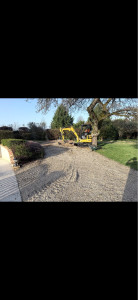 Photo de galerie - Terrassement réalisé avec mini pelle 2t7 