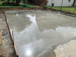 Photo de galerie - Dalle béton pour garage 