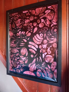 Photo de galerie - Création d’un tableau pour un voisin.