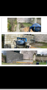 Photo de galerie - Montage mur parpaing plus dalle 