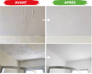 Photo de galerie - Réparation des fissures, rebouchage, préparation des surfaces et finitions soignées.