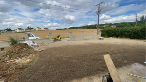 Photo de galerie - Création de mur de clôture et création de parking 