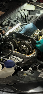 Photo de galerie - Emplacement courroie et chaîne de distribution, distribution